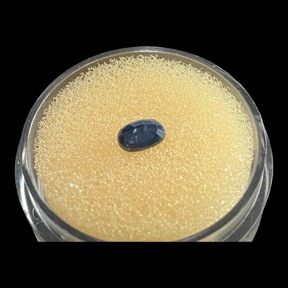 Gemstone Sapphire Blue Oval Faceted Stone - Picture 2 of 4
